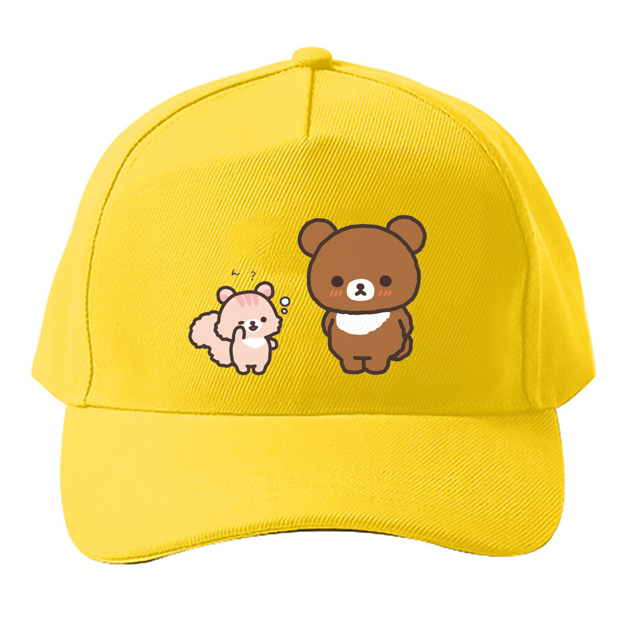 （画像用） リラックマ リラックマ キイロイトリ Rilakkuma Korilakkuma Kiiroitori ベースボールキャップ 綿100％ 男女兼用 帽子 スポーツ